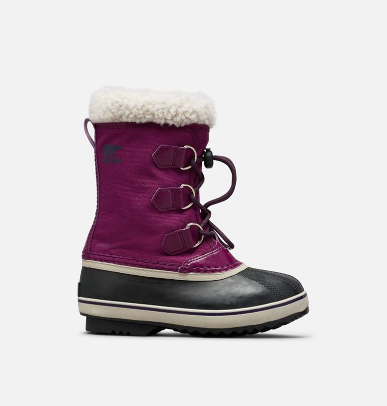 Kids Snow Boots Purple/Black - Sorel Youth Yoot Pac™ Nylon - 730149-EGS